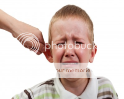 image of kid getting ear tweaked