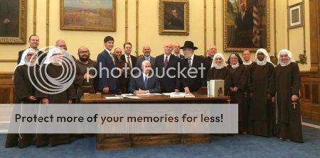 photo of Governor Mike Pence's discrimination party