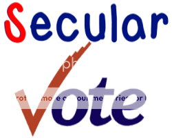 created image saying Secular Vote