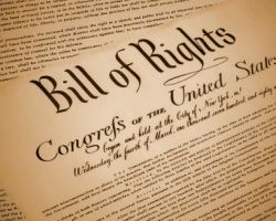 image of actual text of the Bill of Rights