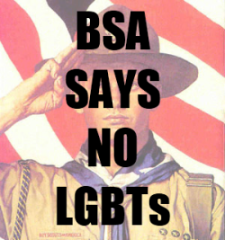 image of BSA says no LGBTs