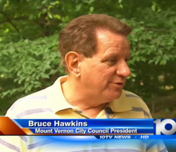 screencap of Council President Bruce Hawkins