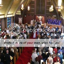 photo of a church service