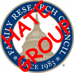 image of FRC logo with Hate Group written on it