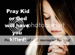 image of a little girl praying