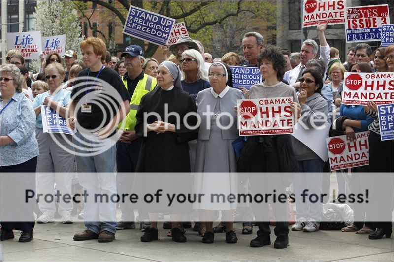 image of the Catholic protest contraception covervage mandate