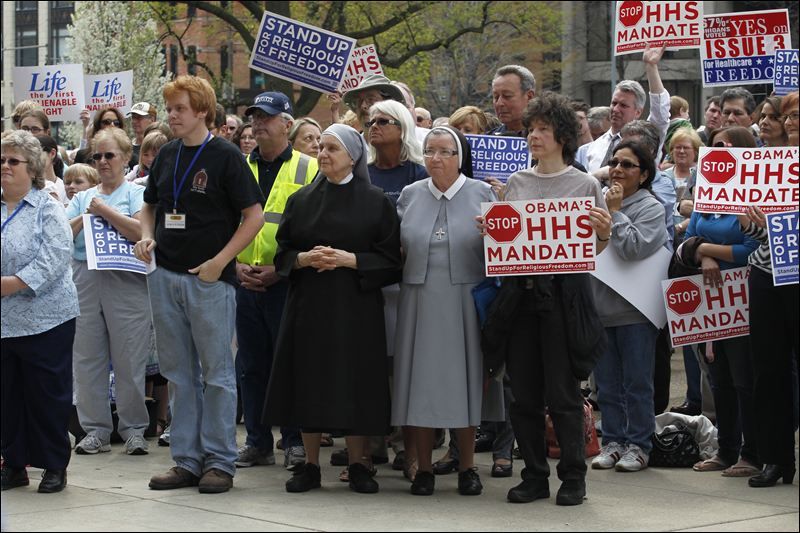 image of the Catholic protest contraception covervage mandate