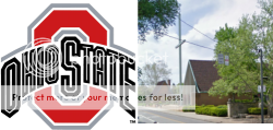 Ohio State logo and St. Stephen's Episcopal Church
