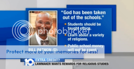 screencap from news report showing reasons Rep. Bill Patmon gave for law