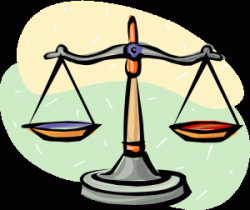 clipart showing scales of justice to represent a court of law