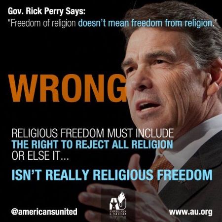 poster of Rick Perry from Americans United