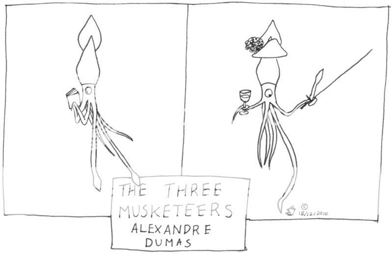 Squid Ink fights The Three Musketeers