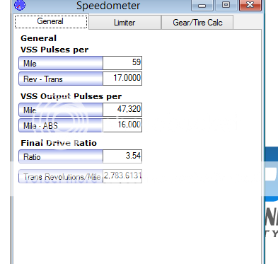 1998 Fbody T56 speedometer settings