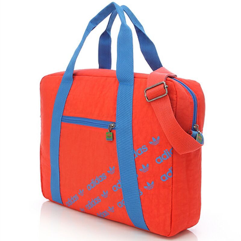 Adidas ADICOLOR Notebook Laptop Bag Orange Blue Shoulder Trefoil New