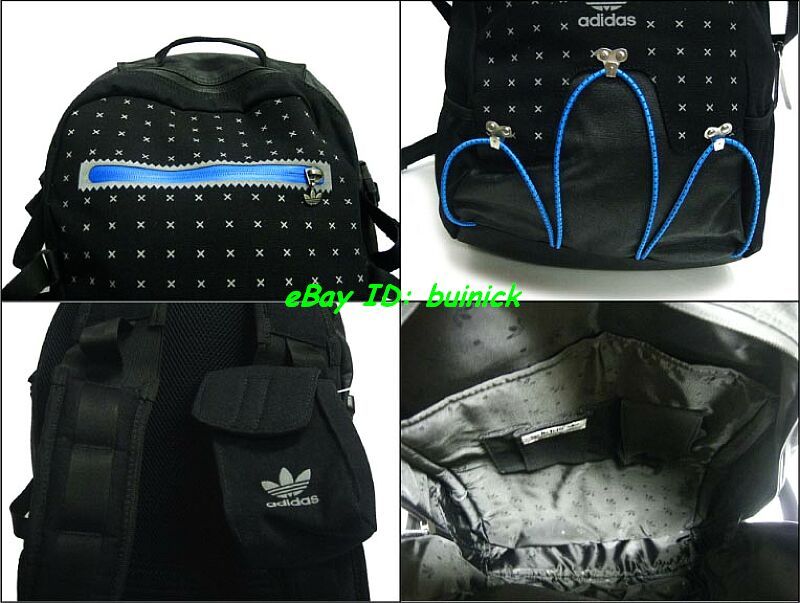 ADIDAS TOKYO OT TECH BACKPACK Black Blue trefoil new  