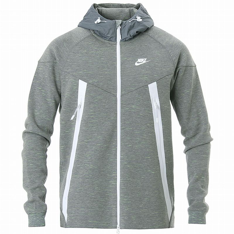 NIKE TECH FLEECE BONDED WINDRUNNER JACKET Grey-White training Asian ...